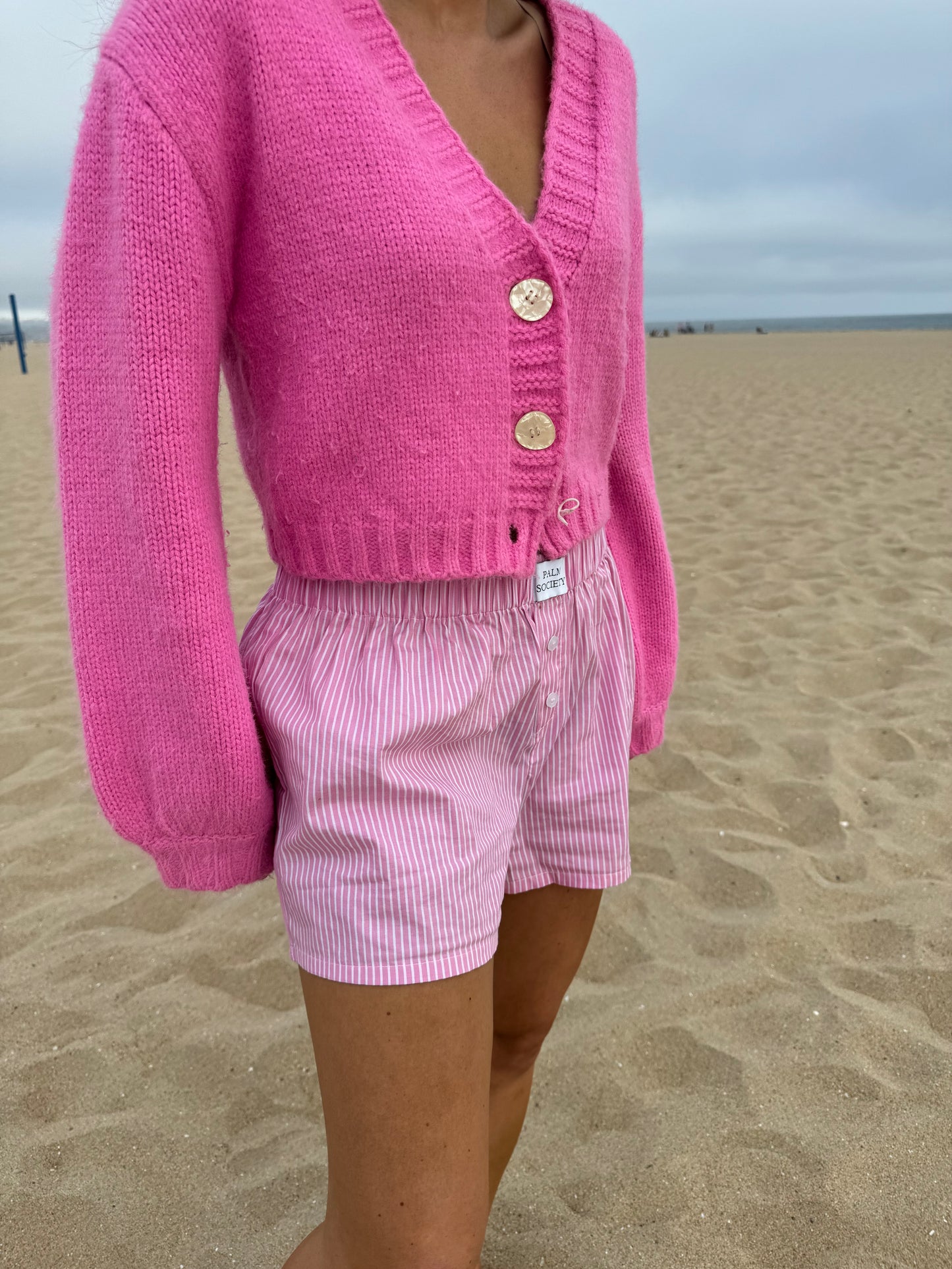 Pink Stripe Boxer Shorts
